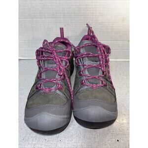 Keen Womens Hiking Shoes Sz 8.5 Circadia Purple Grey Waterproof Leather Outdoor
